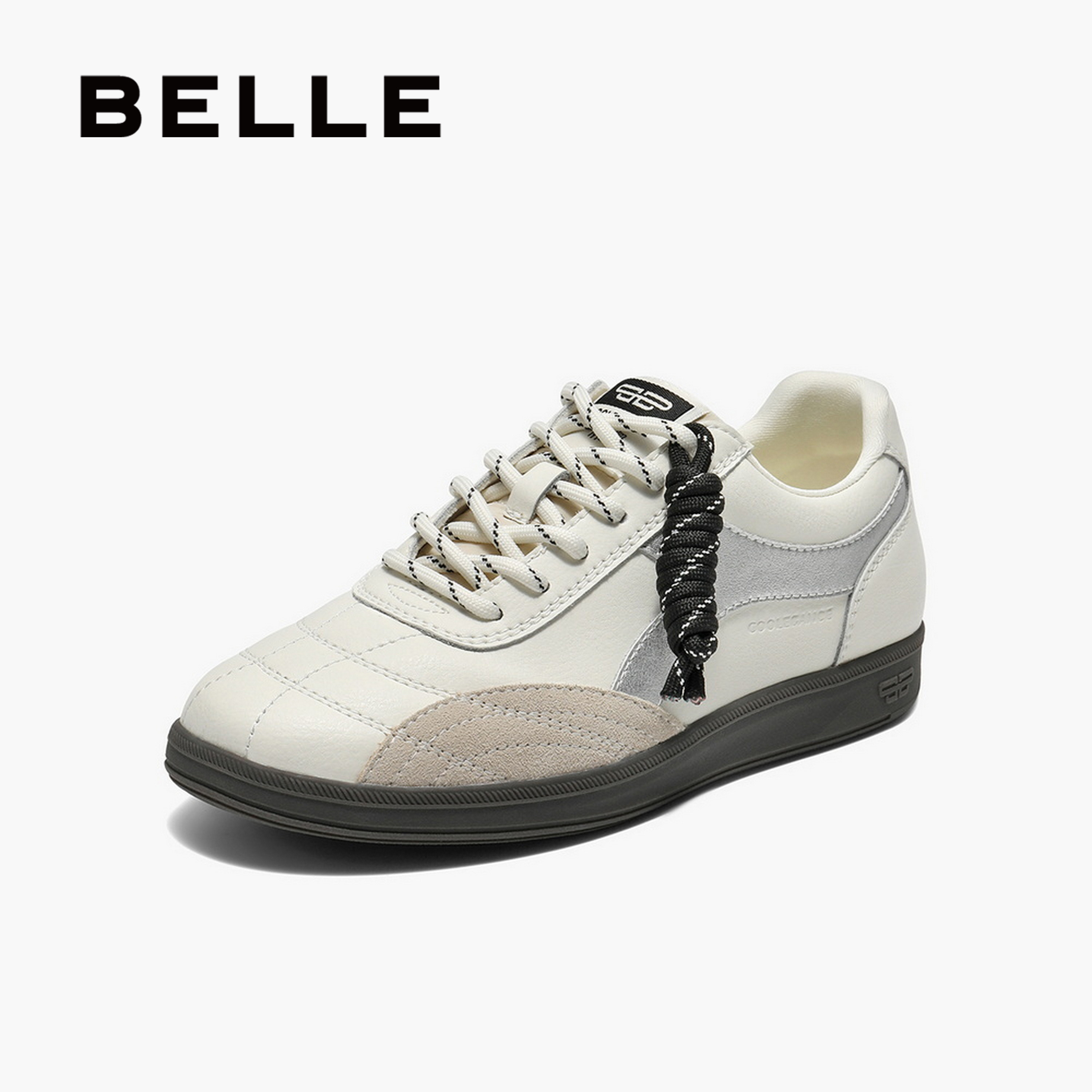 百丽复古阿甘德训鞋女秋季新款增高小白鞋运动休闲鞋子B2702CM5,淘宝优惠券,粉丝福利购,淘宝优惠卷