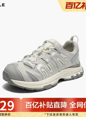 百丽女鞋子厚底增高网面老爹鞋女春季新款休闲运动鞋子E2C1DCM5预