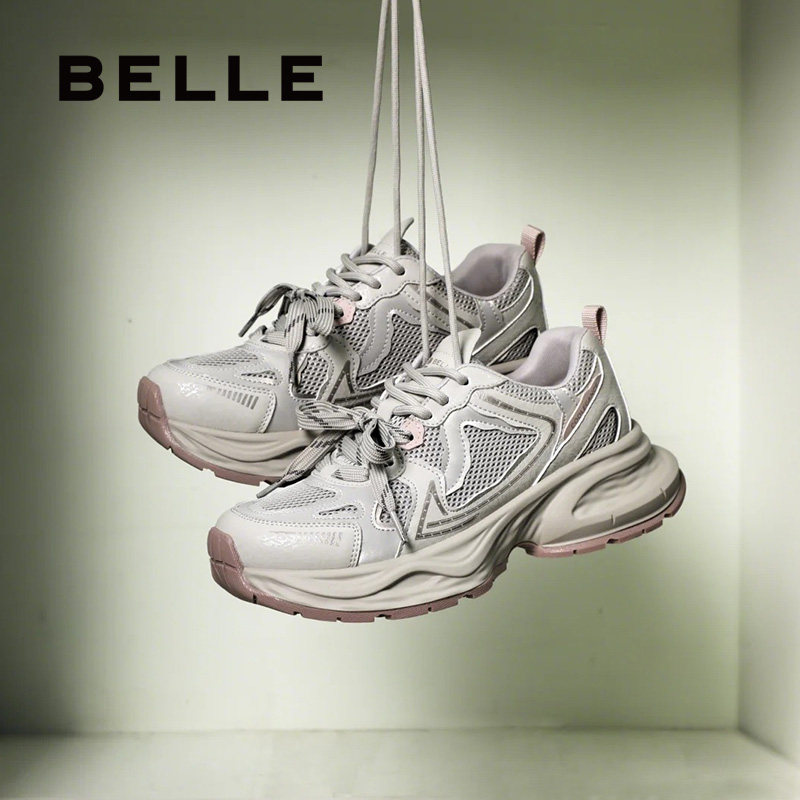 周雨彤姜妍同款百丽小粉鲸厚底老爹鞋新款运动休闲鞋子D7A1DAM5,女鞋,老爹鞋,淘宝优惠券,粉丝福利购,淘宝优惠卷