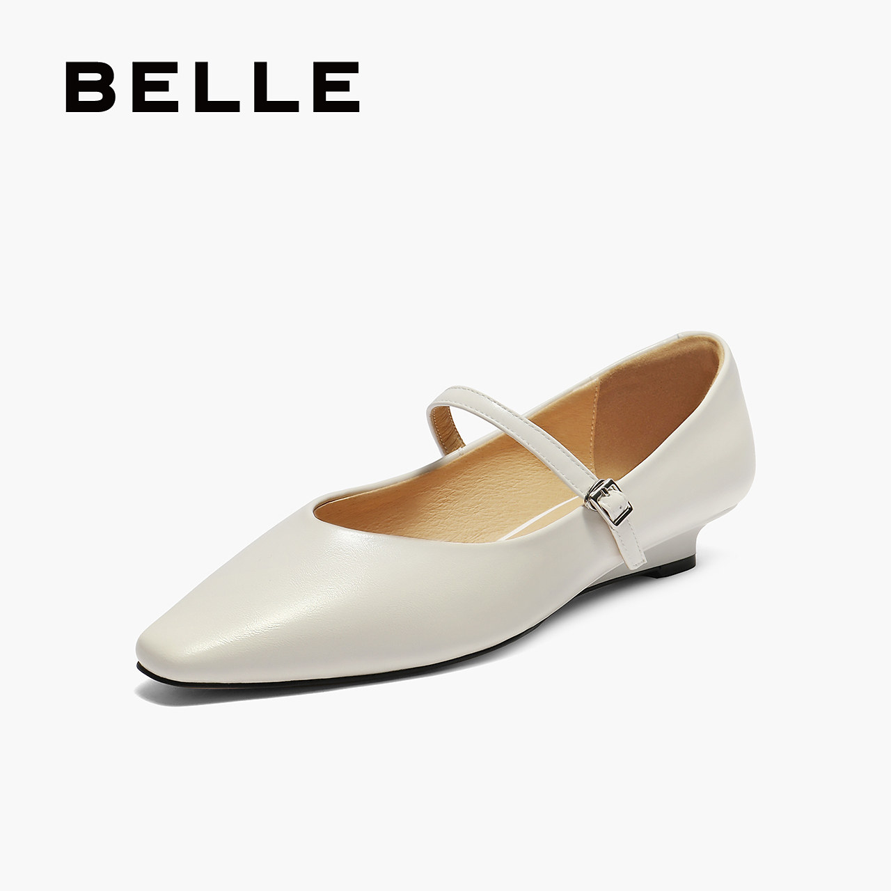 百丽复古法式一字带黑色玛丽珍鞋女秋季新款浅口单鞋子B2686CQ5,女鞋,玛丽珍鞋,淘宝优惠券,粉丝福利购,淘宝优惠卷