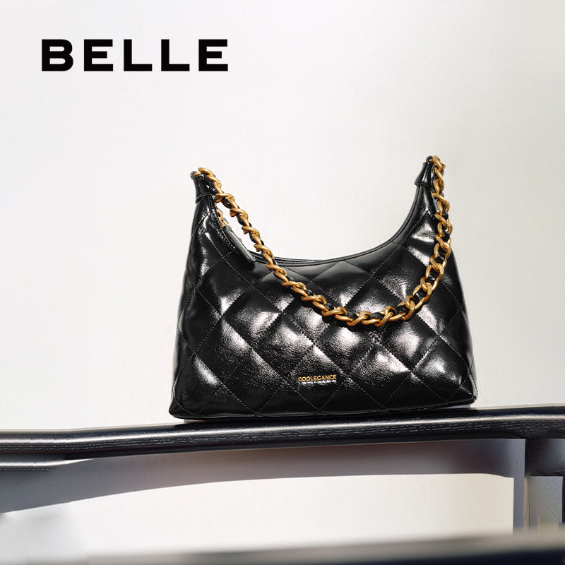 百丽包包女春季新款商场同款小香风链条包单肩斜挎腋下包X7206AX5,箱包皮具/热销女包/男包,腋下包,淘宝优惠券,粉丝福利购,淘宝优惠卷