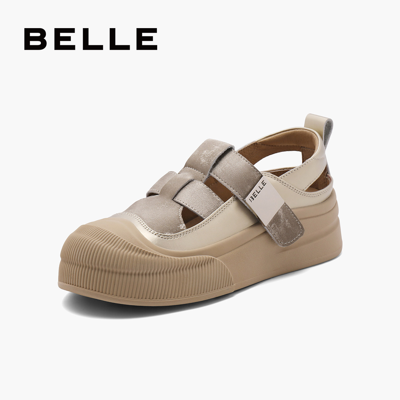 百丽女鞋镂空罗马凉鞋女秋季新款休闲猪笼运动凉鞋B7U1DCM4,女鞋,罗马凉鞋,淘宝优惠券,粉丝福利购,淘宝优惠卷