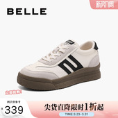 厚底复古德训鞋 百丽女鞋 休闲运动板鞋 新款 女B2265CM4 子冬季
