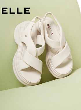 百丽女鞋子休闲厚底凉鞋女夏季新款老爹运动沙滩凉鞋B2480BL5