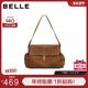 百丽包包女2025冬季 新款 复古通勤绒面单肩双肩背法腋下包X9398AX6