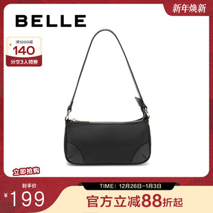 百丽包包女2025秋季 休闲通勤法棍包单肩斜挎腋下包BL860CX4 新品