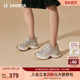 莱尔斯丹LSY系列圆头休闲舒适系带厚底增高老爹运动女鞋 5T64602