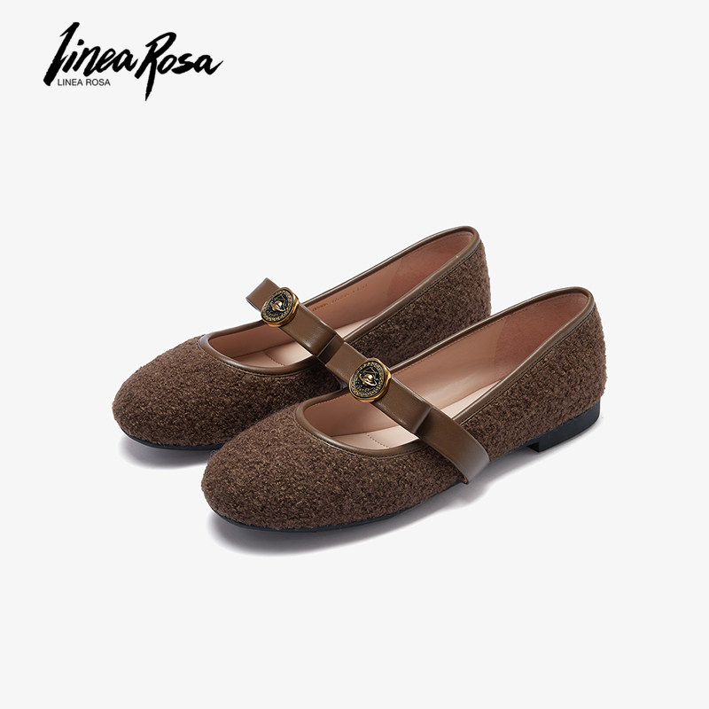 【达播专属】莱尔斯丹24秋新款复古圆头玛丽珍平底单鞋女5T00806,女鞋,玛丽珍鞋,淘宝优惠券,粉丝福利购,淘宝优惠卷