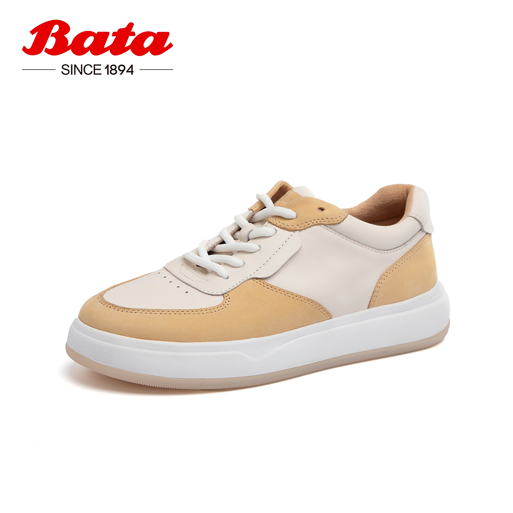 牛皮通勤百搭时尚撞色板鞋