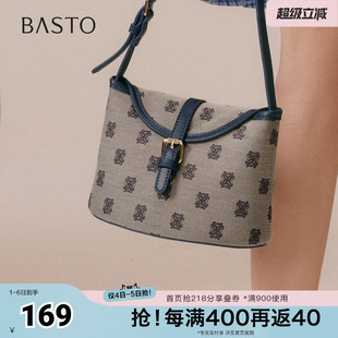 百思图春夏秋季 商场同款 腋下包时尚 复古斜挎包女TY038CX5 新款