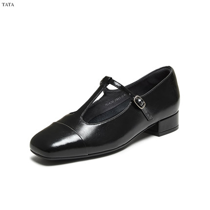 TATA/他她2025秋浅口女气质玛丽珍鞋新款7G420AA5奥莱