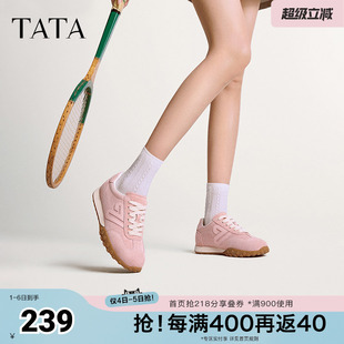小白鞋 TATA他她休闲复古阿甘鞋 女鞋 平底运动鞋 新CYJ01AM5奥莱 春季
