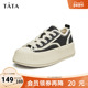 女奥莱经典 帆布鞋 饼干鞋 Tata他她休闲厚底板鞋 2025秋新款 DWDT1AM4