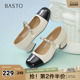 粗跟女单鞋 百思图夏季 小香风玛丽珍鞋 时髦百搭法式 W1227BQ5 新款