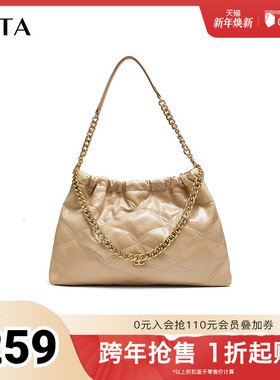 Tata他她菱格托特包女包包大包单肩包斜挎包2025秋季新款X3295CX4