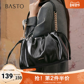 百思图2025秋季 潮流单肩斜挎包女J8043CX5 手提包时尚 新款 商场同款