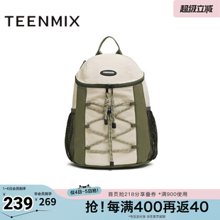 天美意冬新款 运动旅行大容量女双肩包X3183DX5 商场同款