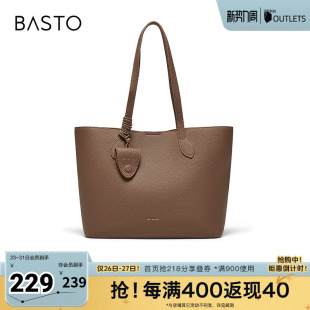 托特包简约大容量单肩包女JB269AX6 商场同款 百思图2026春季 新款