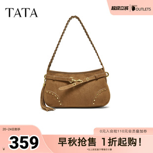 TATA X3489CX5 他她2025秋商场同款 轻奢质感腋下包高级感新款