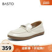 新款 商场同款 乐福鞋 百思图2026春季 简约休闲女单鞋 DF690AA6