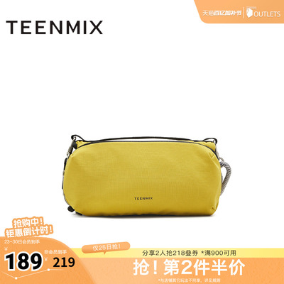 天美意春新款商场同款工装百搭户外出游女斜挎包X3135CX5