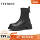 靴皮短靴2025冬新款 天美意厚底增高切尔西弹力靴女鞋 时装 BL691DD5