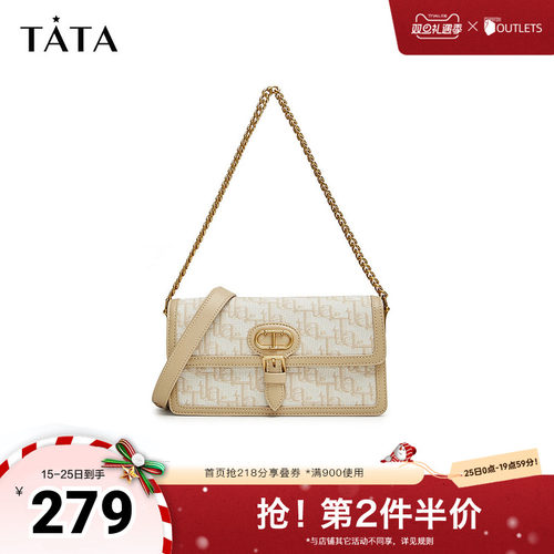 腋下包复古老花TATA/他她