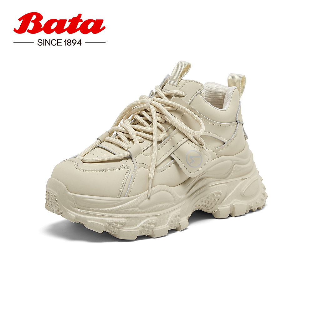 Bata高街老爹鞋女2024冬