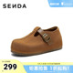 休闲鞋 森达勃肯鞋 舒适内增高时尚 新款 ZTK36AM6 女2026春季