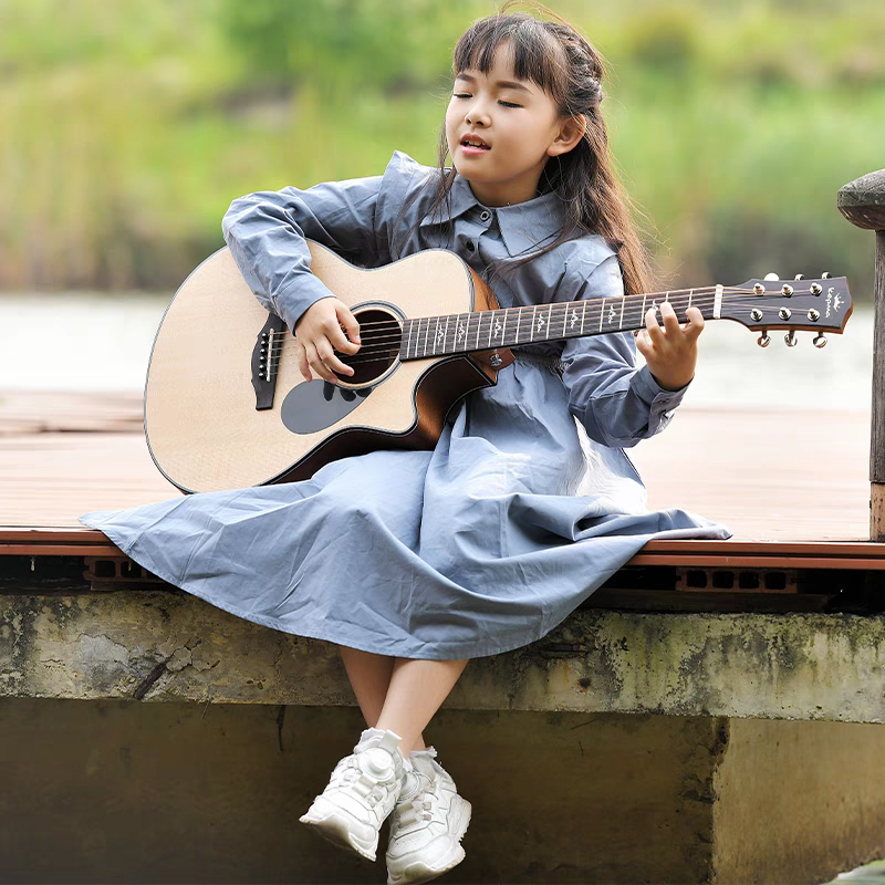 kepma/卡普马吉他FCmini单板儿童初学进阶36寸民谣电箱便携旅行琴