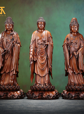 紫铜人物佛像铜器工艺品
