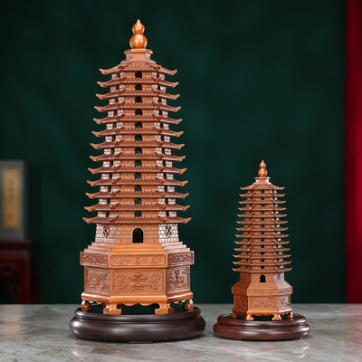 紫铜工艺书房办公用品文昌塔