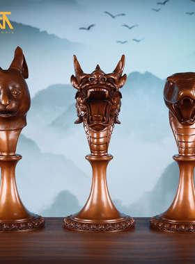 紫铜工艺品圆明园十二生肖兽首