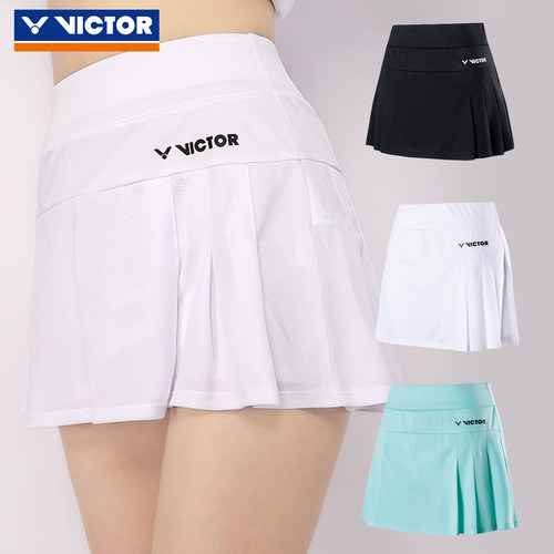 victor胜利羽毛球裙短裙速干透气