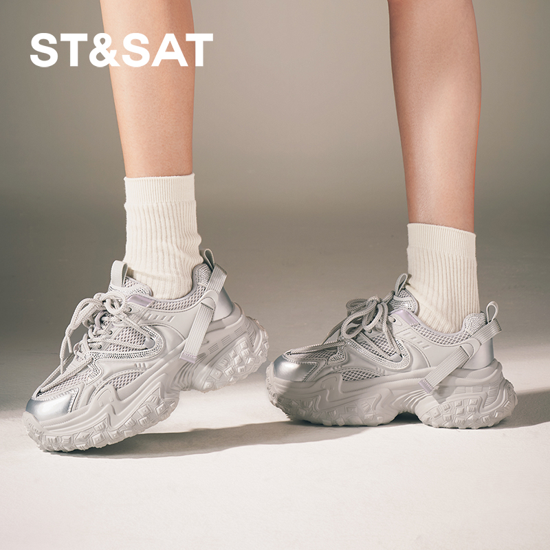 星期六老爹鞋秋季新款厚底增高百搭潮流女运动鞋子SSC3112O04