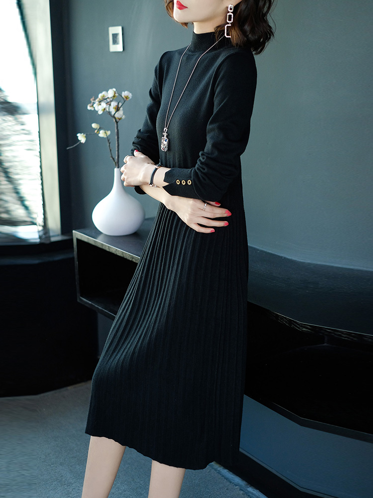 。配大衣的毛衣中长款打底衫秋装2019年新款女过膝长裙子内搭秋冬|ruв категории Женская одежда, свитер - от Buy2taobao.com для оказания профессиональной услуги покупки агента Taobao