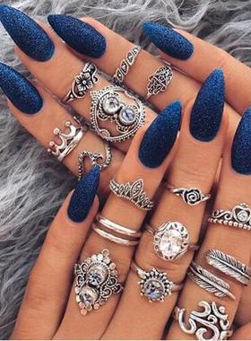 欧美戒指复古关节街拍饰品