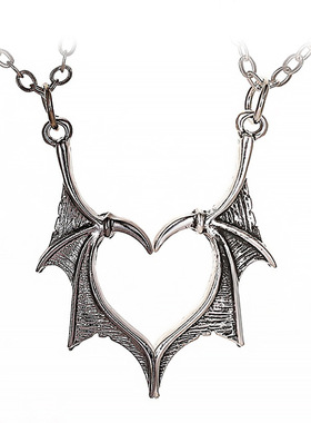 New Retro Wings Couple Love Necklace Cross Chain Adult 项链