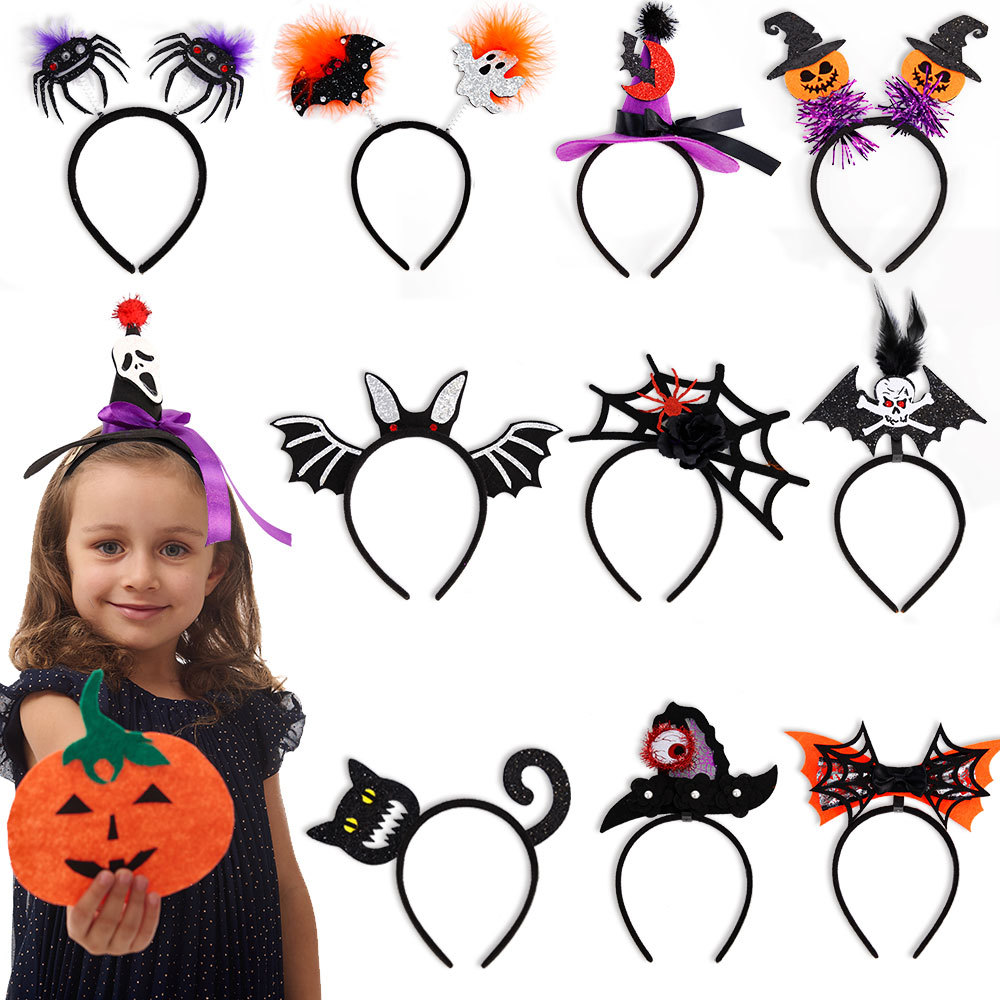 Halloween party spider headband funny witch headdress hoop