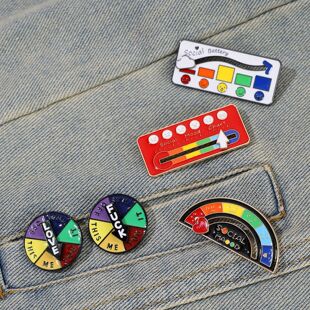 energy converting emotions badge brooch Pin alloy Expressing