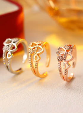 New Retro Hip Hop Love Rings Women/New Girl Joint Ring戒指