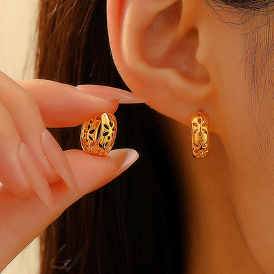 New Fashionable Earrings with Ear Buckles, Brand New 耳圈女