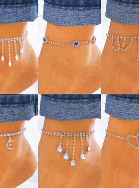 New jewelry tassel ankle chain, women's foot back chain 脚链