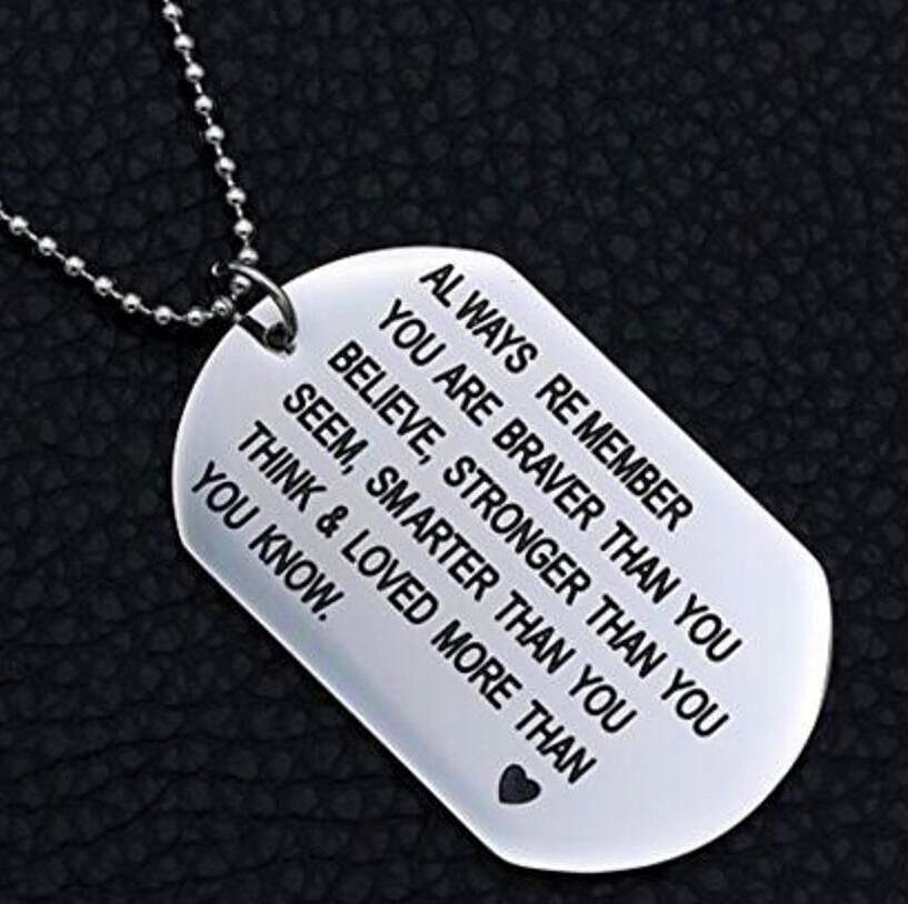 always remember you are braver 项链 necklace female choker