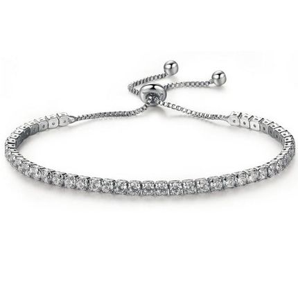 Hot Sale Fashion Diamond-inlay Crystal Push-Pull Bracelet 潮