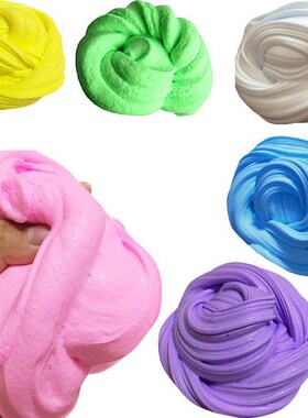 New Fluffy Floam Slime DIY Heat Discoloration Rubber Mud Sli