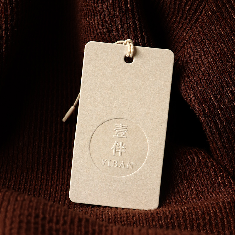 高档吊牌牌定制送高档子弹头蜡绳