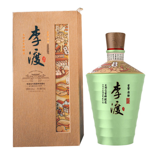尾货清仓 李渡高粱酒清坊45度浓特兼香型白酒光瓶酒单瓶自饮500ml