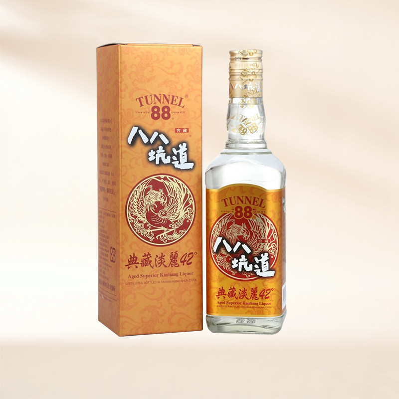 八八坑道典藏淡丽 42度清香型白酒 台湾纯粮高粱酒600ml