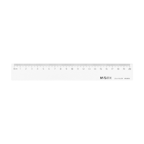 晨光文具20cm直尺30cm直尺学生办公制图绘图尺ARL96004/96005尺子满11元包邮